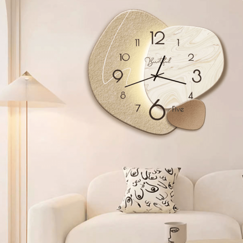 Scandinavian Wall Clock with Silent Movement and Minimalist Design-Home Decor > Clocks-casanuva-Abstract Decorative-Small 30 cm-casanuva