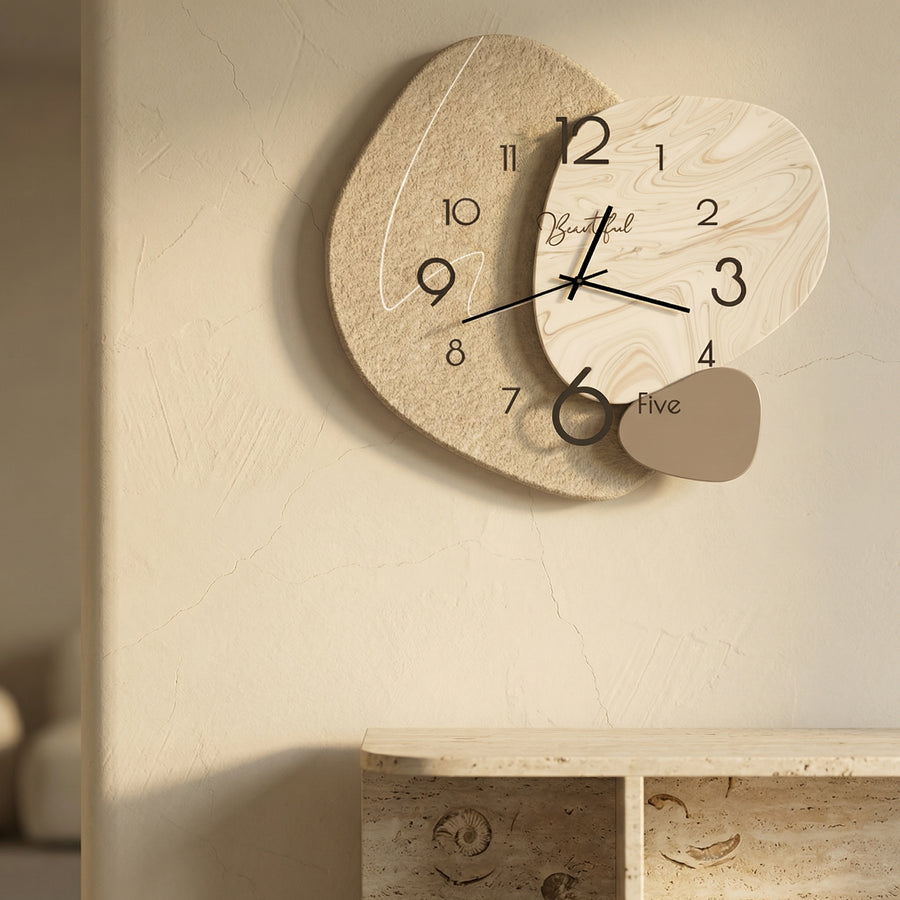 Scandinavian Wall Clock with Silent Movement and Minimalist Design-Home Decor > Clocks-casanuva-casanuva