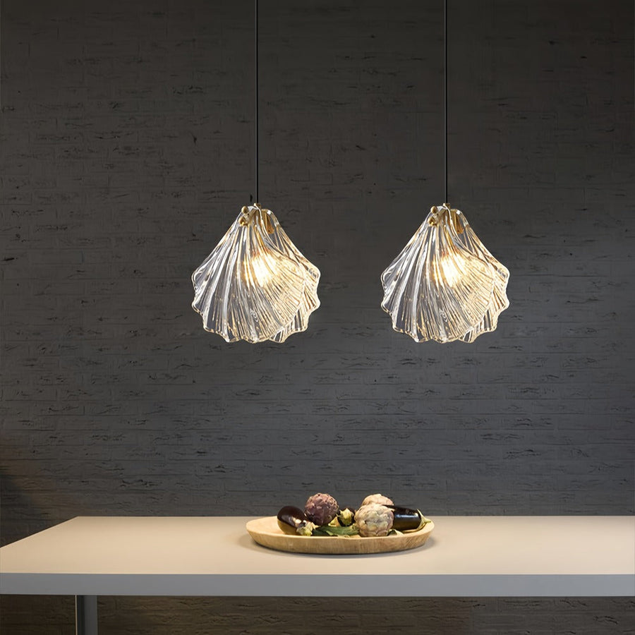 Seashell Glass Pendant Light-Lighting > Chandeliers & Pendant Lights-casanuva-casanuva