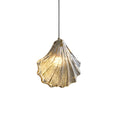 Seashell Glass Pendant Light-Lighting > Chandeliers & Pendant Lights-casanuva-Amber-casanuva