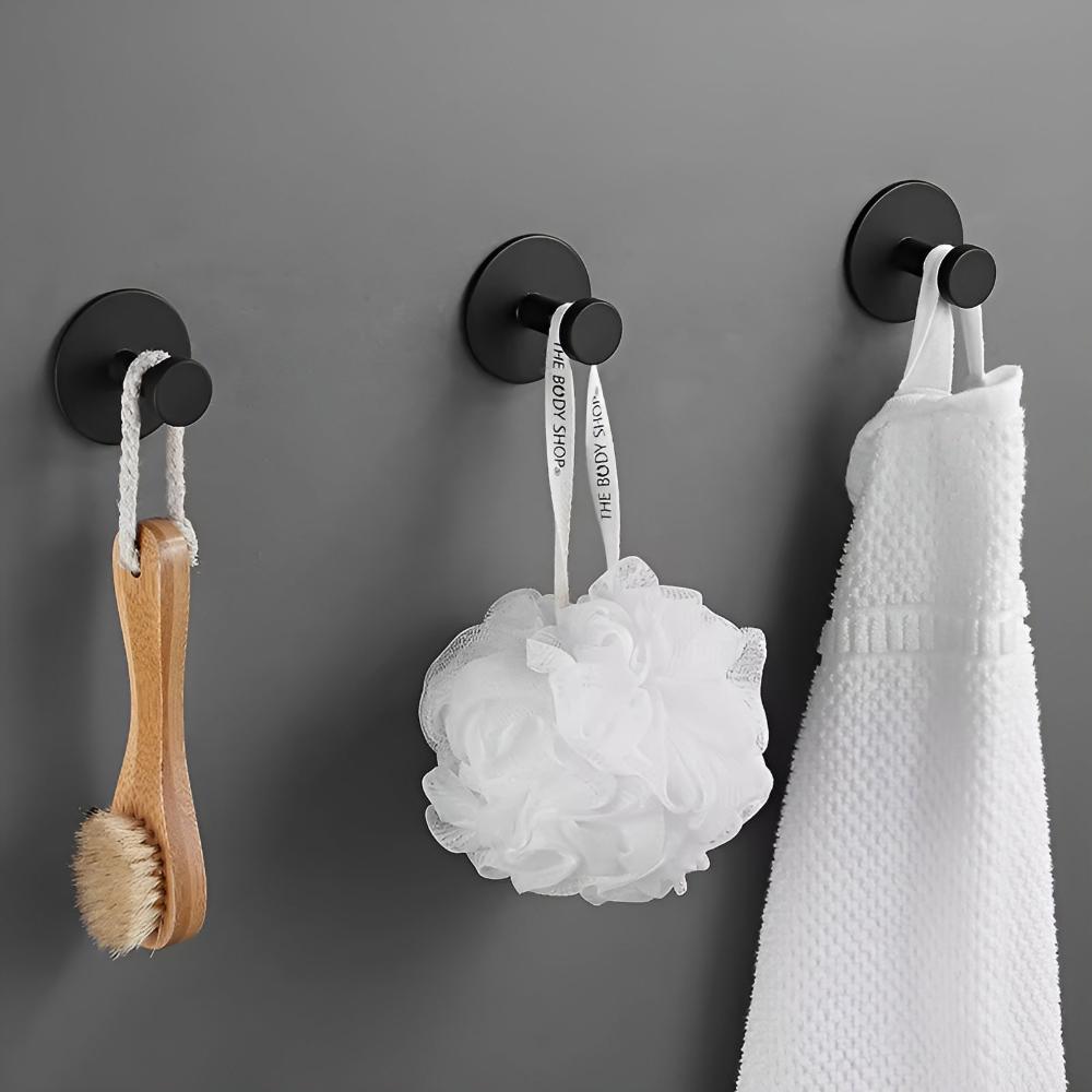 Self-Adhesive Shower Hooks for Smart Storage and Organization-Bedding & Bath > Bathroom Accessories-casanuva-casanuva