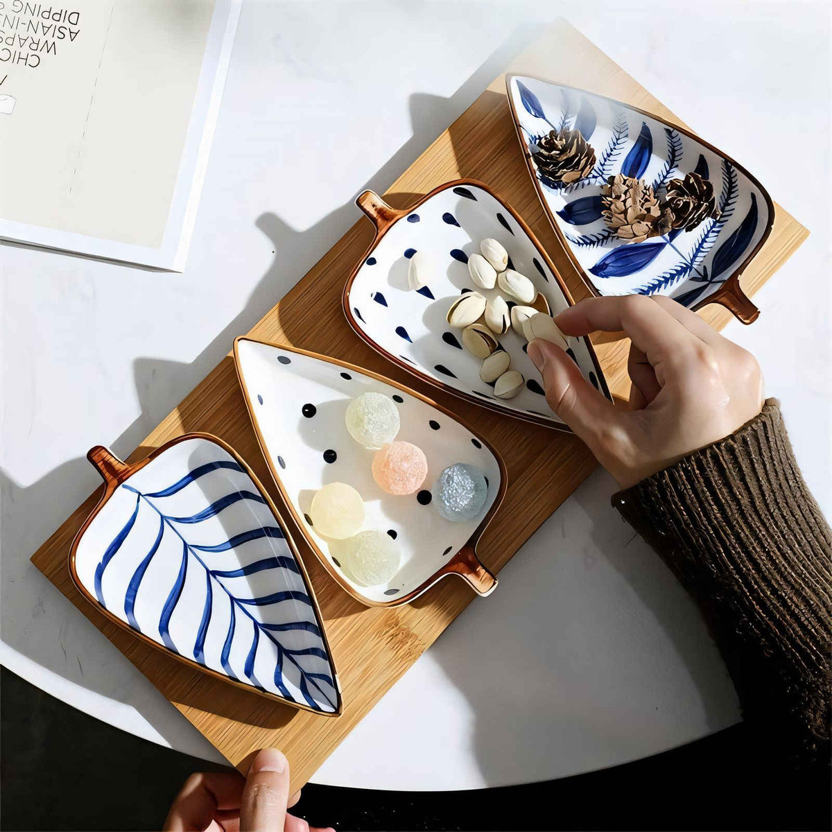 Serving Plate Set Natural Elegance for Stylish Dining-Kitchen & Dining > Tableware-casanuva-casanuva