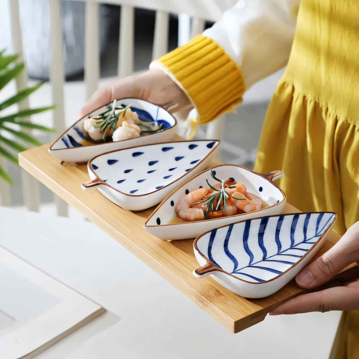 Serving Plate Set Natural Elegance for Stylish Dining-Kitchen & Dining > Tableware-casanuva-casanuva