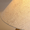 Shabby Chic Cone Fabric Ceramic Table Lamp 1-Light for Bedroom-Lighting > Table Lamps-casanuva-casanuva