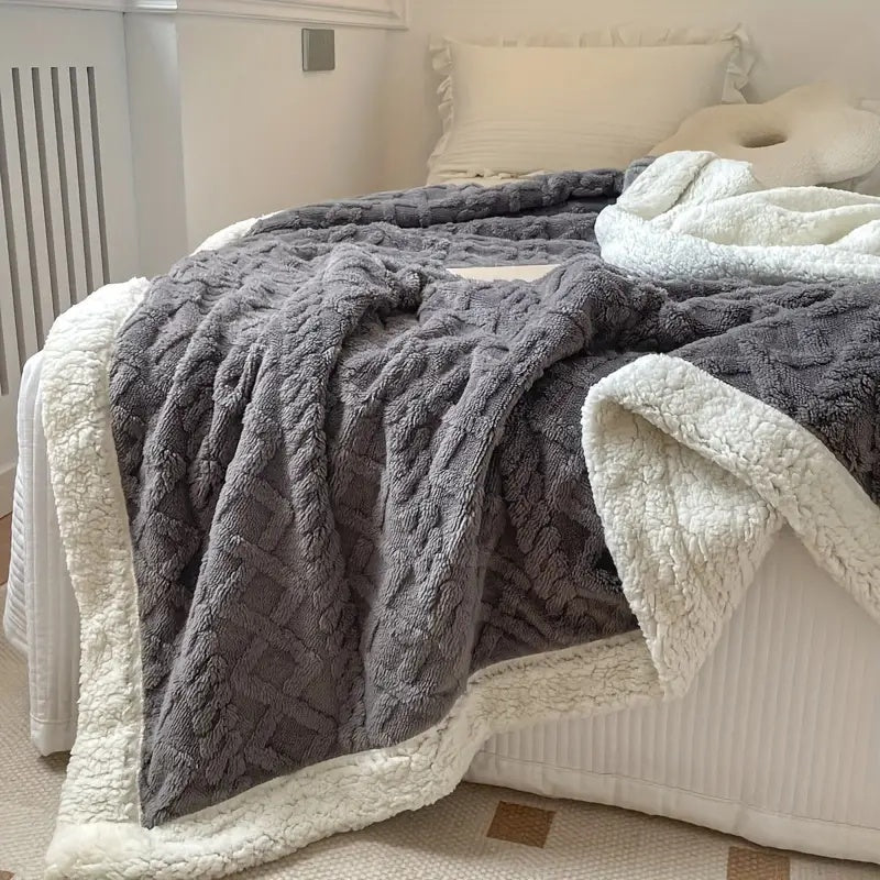 Sherpa Fleece Blanket Plush Soft Warm Cozy-Bedding & Bath > Blankets-casanuva-casanuva
