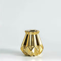 Short Matte Diamond Porcelain Ceramic Vase-Home Decor > Vases-casanuva-Mini Gold-casanuva