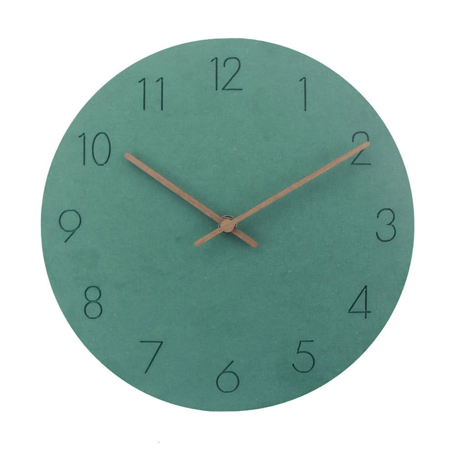 Silent Nordic Wall Clock for Modern Interiors-Home Decor > Clocks-casanuva-Green-casanuva