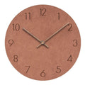 Silent Nordic Wall Clock for Modern Interiors-Home Decor > Clocks-casanuva-Orange-casanuva