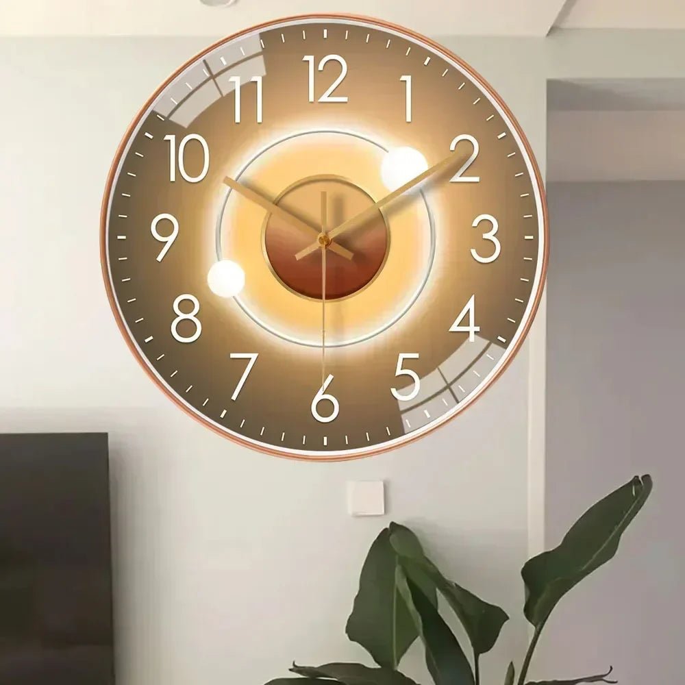 Silent Wall Clock Minimalist Dial Elegant Finish-Home Decor > Clocks-casanuva-casanuva