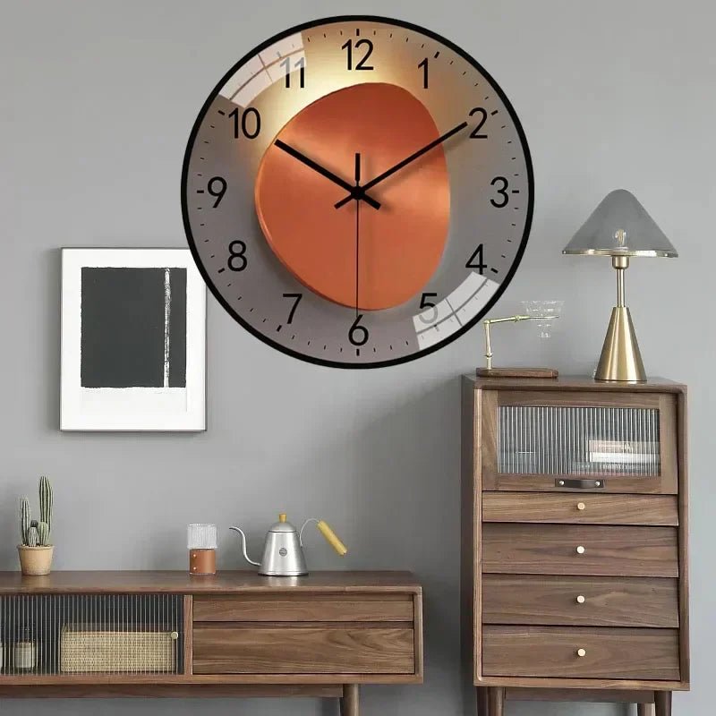 Silent Wall Clock Minimalist Dial Elegant Finish-Home Decor > Clocks-casanuva-casanuva