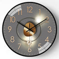 Silent Wall Clock Minimalist Dial Elegant Finish-Home Decor > Clocks-casanuva-Black 2-casanuva