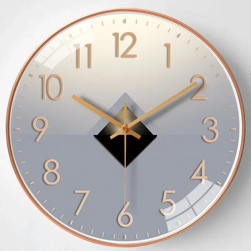 Silent Wall Clock Minimalist Dial Elegant Finish-Home Decor > Clocks-casanuva-Bronze 2-casanuva