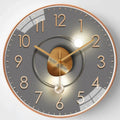 Silent Wall Clock Minimalist Dial Elegant Finish-Home Decor > Clocks-casanuva-Bronze 5-casanuva