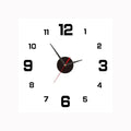 Silent Wall Clock Minimalist Dial Elegant Finish-Home Decor > Clocks-casanuva-White Black-casanuva