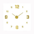 Silent Wall Clock Minimalist Dial Elegant Finish-Home Decor > Clocks-casanuva-White Gold-casanuva