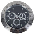 Silent Wall Clock Stainless Steel Frame Luminous Hands 33 cm-Home Decor > Clocks-casanuva-Style#5-casanuva