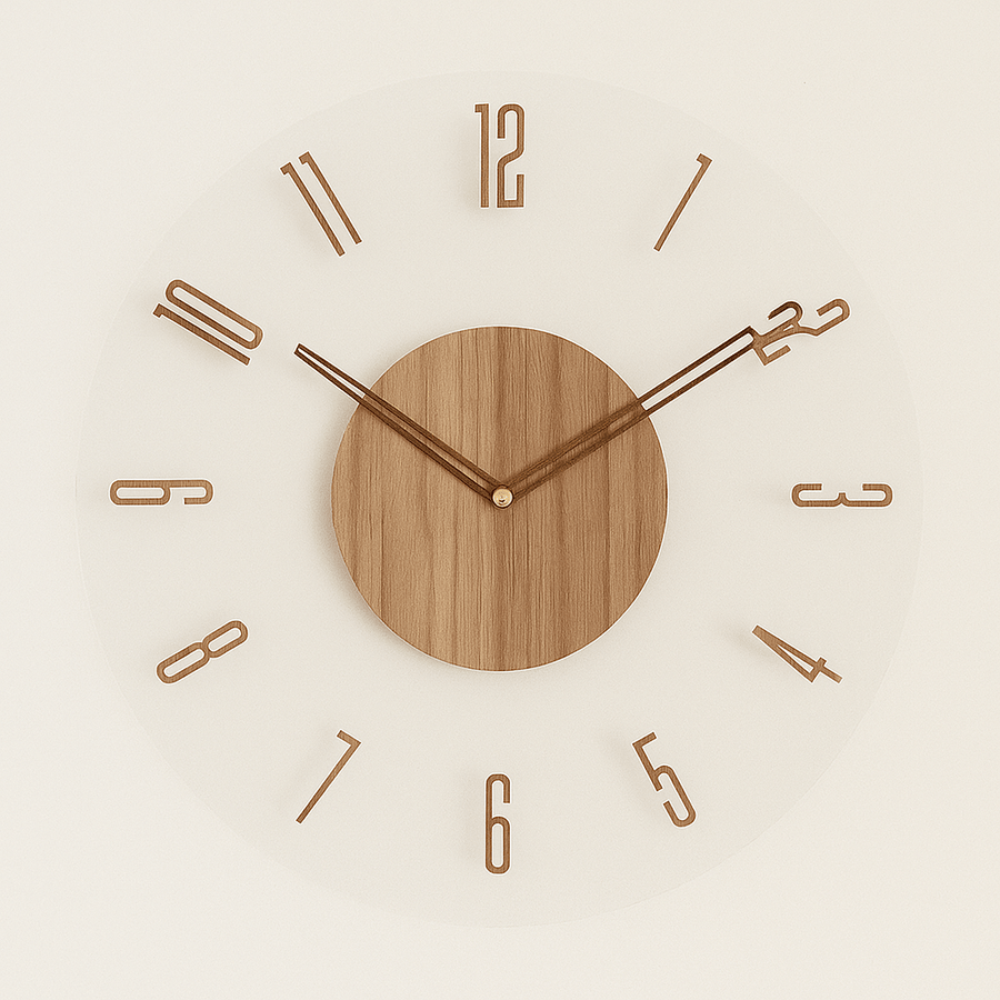 Silent Wooden Wall Clock Minimalist Design-Home Decor > Clocks-casanuva-Design. 2-casanuva