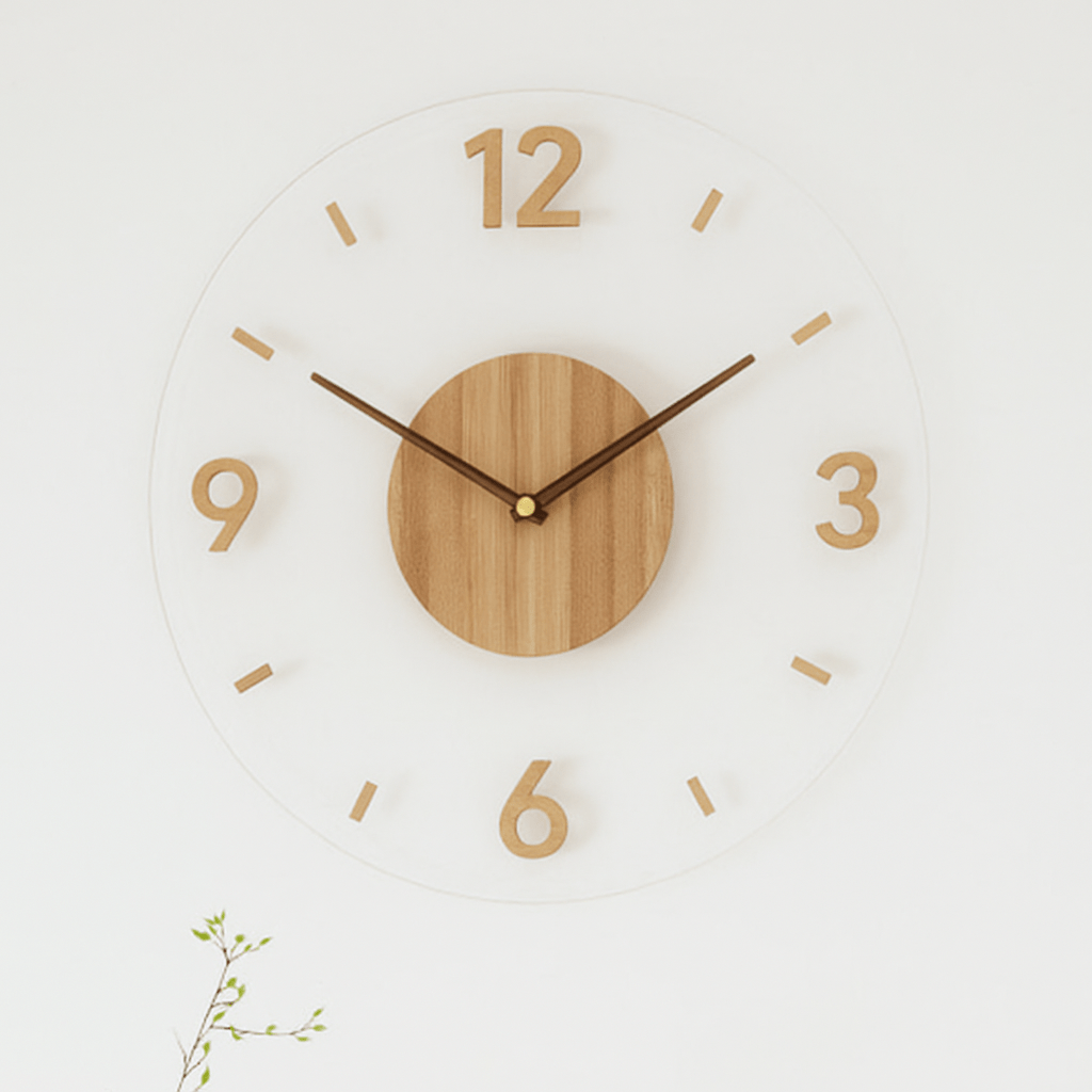 Silent Wooden Wall Clock Minimalist Design-Home Decor > Clocks-casanuva-Design. 3-casanuva