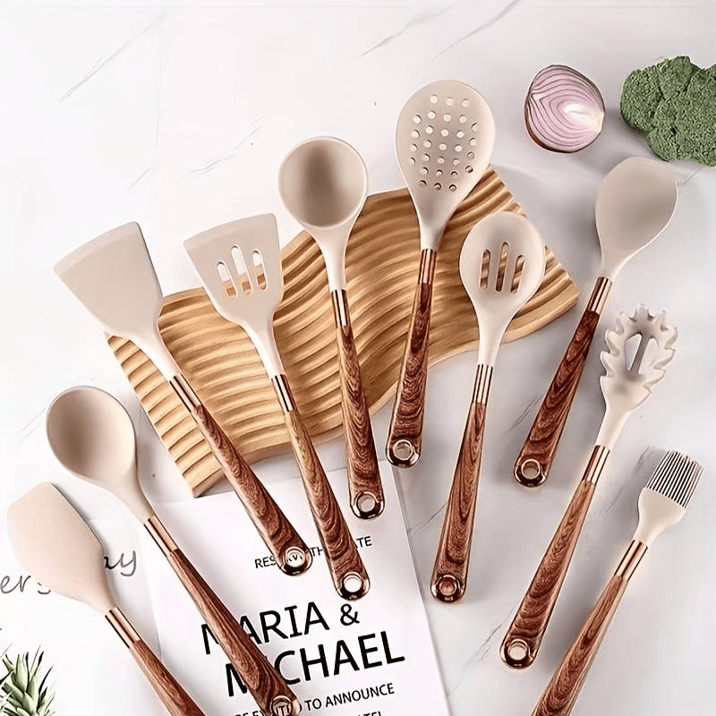 Silicone Kitchen Utensil Set with Versatile Design-Kitchen & Dining > Cooking Utensils-casanuva-casanuva