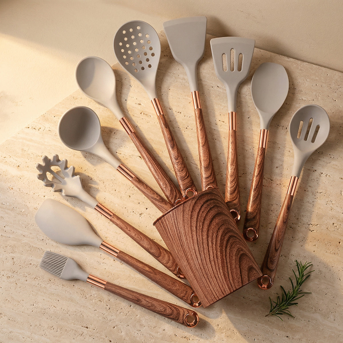 Silicone Kitchen Utensil Set with Versatile Design-Kitchen & Dining > Cooking Utensils-casanuva-casanuva