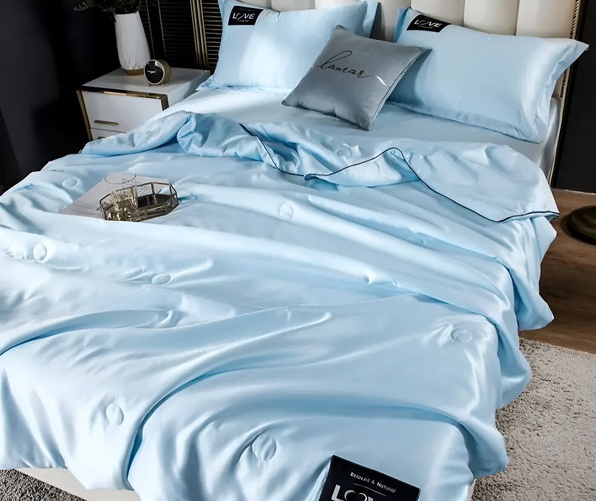 Silk Duvet for Year-Round Comfort and Softness-Bedding & Bath > Blankets-casanuva-casanuva