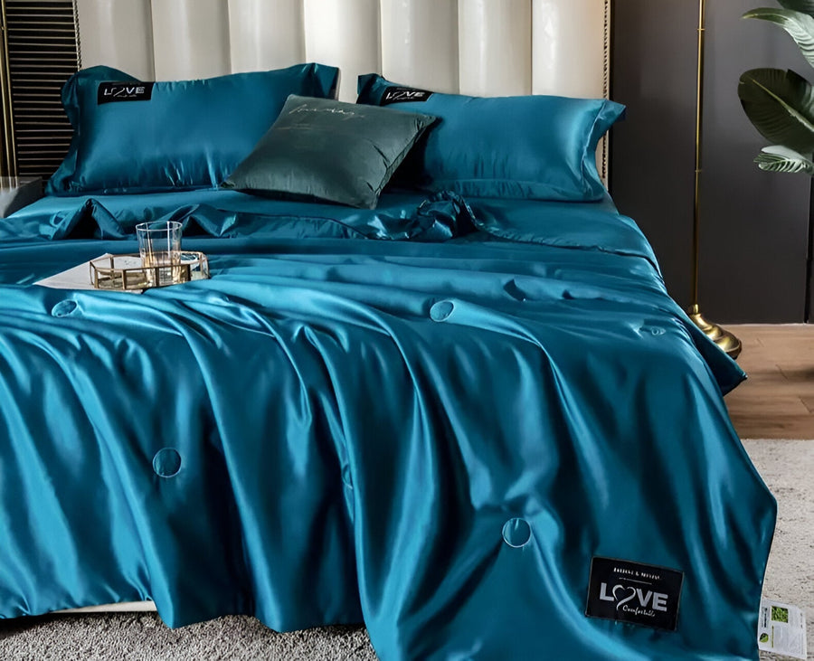 Silk Duvet for Year-Round Comfort and Softness-Bedding & Bath > Blankets-casanuva-casanuva