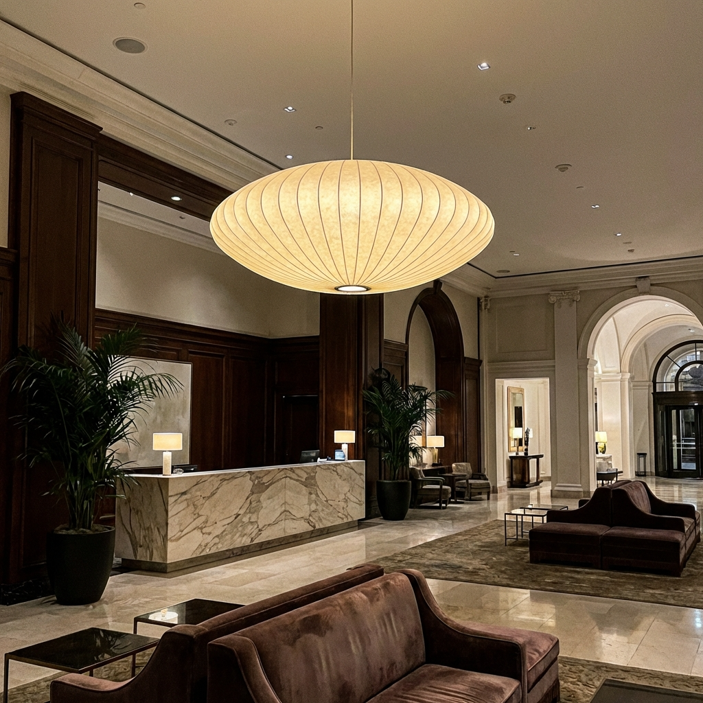 Silk Japanese Wabi Sabi Chandelier Light Fixture-Lighting > Chandeliers & Pendant Lights-casanuva-casanuva