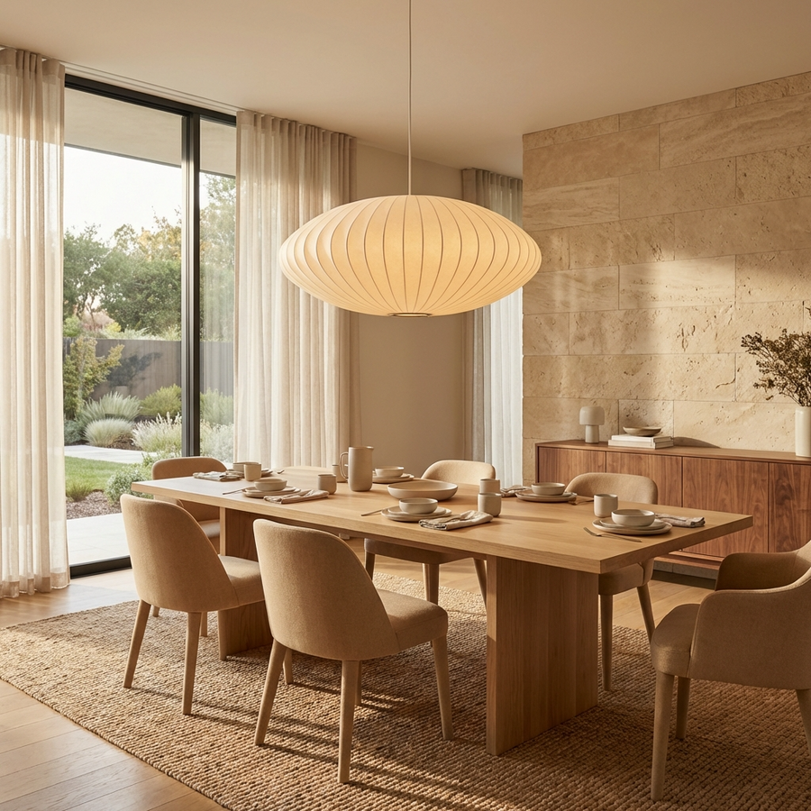 Silk Japanese Wabi Sabi Chandelier Light Fixture-Lighting > Chandeliers & Pendant Lights-casanuva-casanuva