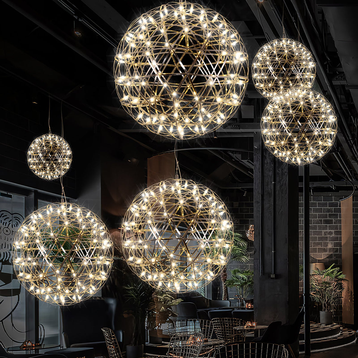 Silver Ball Pendant Light-Lighting > Pendant Lights-casanuva-casanuva