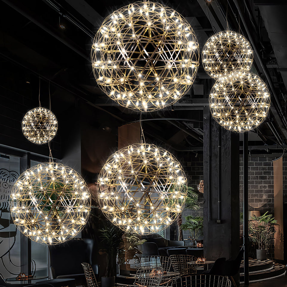 Silver Ball Pendant Light-Lighting > Pendant Lights-casanuva-casanuva
