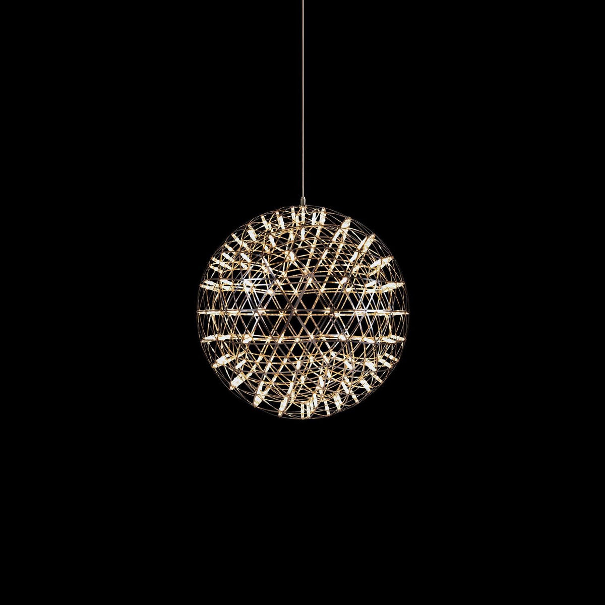 Silver Ball Pendant Light-Lighting > Pendant Lights-casanuva-20cmx20cm-Silver-Warm Light-casanuva