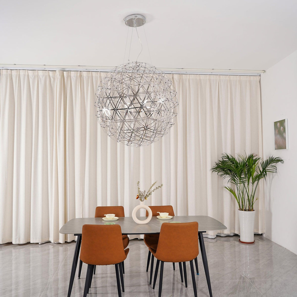 Silver Ball Pendant Light-Lighting > Pendant Lights-casanuva-casanuva