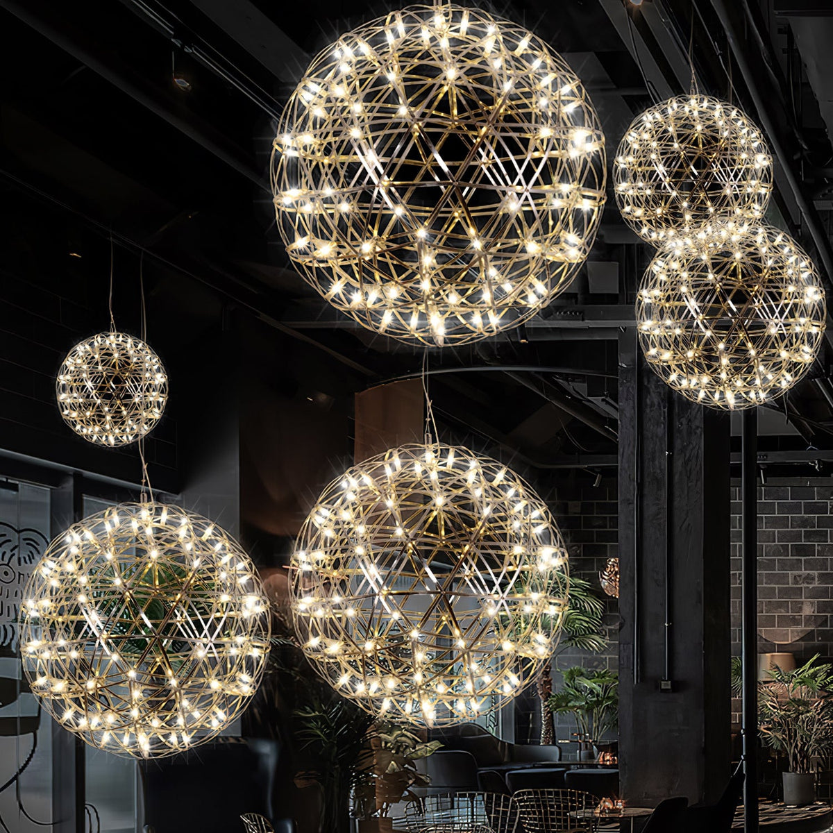 Silver Ball Pendant Light-Lighting > Pendant Lights-casanuva-casanuva