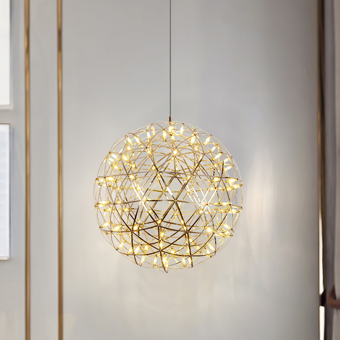 Silver Ball Pendant Light-Lighting > Pendant Lights-casanuva-casanuva