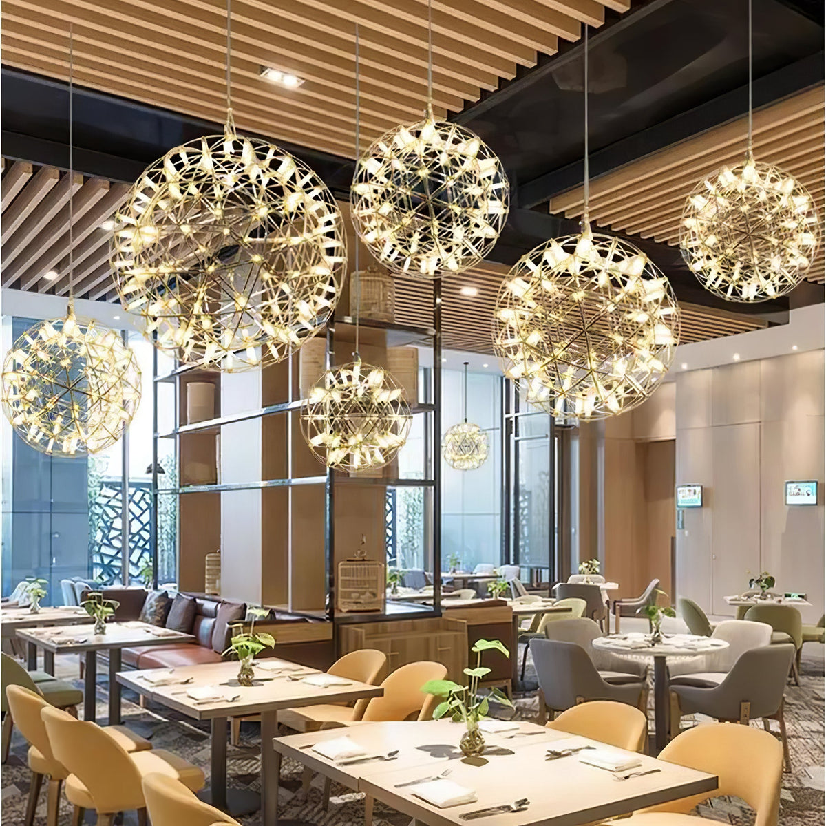 Silver Ball Pendant Light-Lighting > Pendant Lights-casanuva-casanuva