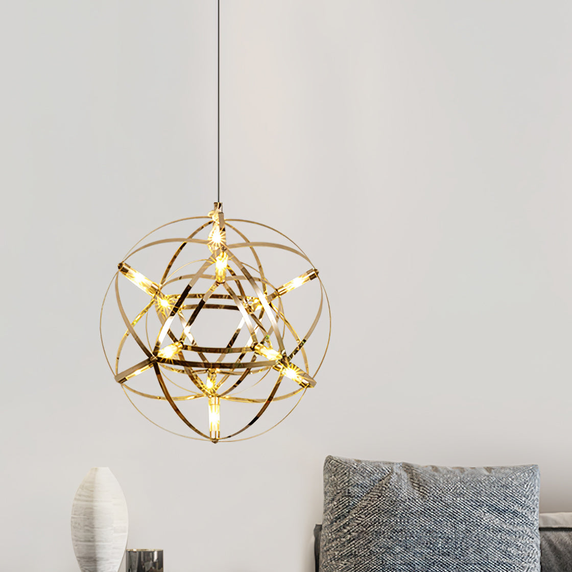 Silver Ball Pendant Light-Lighting > Pendant Lights-casanuva-casanuva