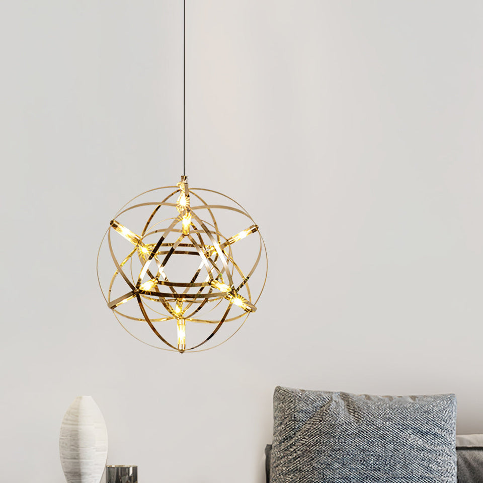 Silver Ball Pendant Light-Lighting > Pendant Lights-casanuva-casanuva