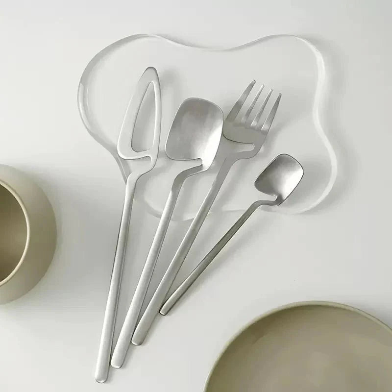 Skeleton Cutlery Set Luxe Stainless Steel Contemporary Design-Kitchen & Dining > Cutlery-casanuva-casanuva