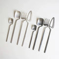 Skeleton Cutlery Set Luxe Stainless Steel Contemporary Design-Kitchen & Dining > Cutlery-casanuva-16 Pieces Set-Silver-casanuva