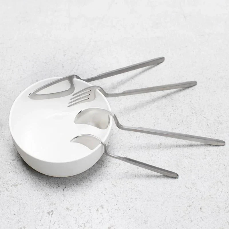 Skeleton Cutlery Set Luxe Stainless Steel Contemporary Design-Kitchen & Dining > Cutlery-casanuva-casanuva