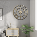 Skeleton Wall Clock Wrought Iron Silent Movement-Home Decor > Clocks-casanuva-casanuva