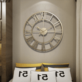 Skeleton Wall Clock Wrought Iron Silent Movement-Home Decor > Clocks-casanuva-casanuva