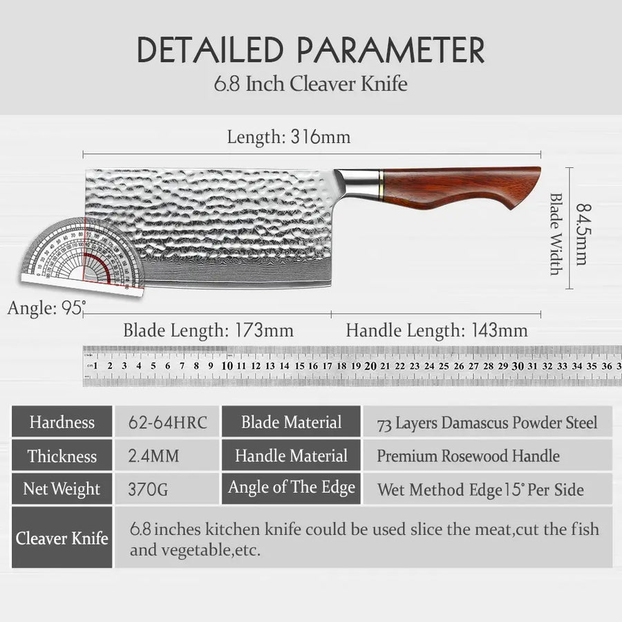 Slicing Knife 73-Layer Damascus Steel-Kitchen & Dining > Knives-casanuva-casanuva