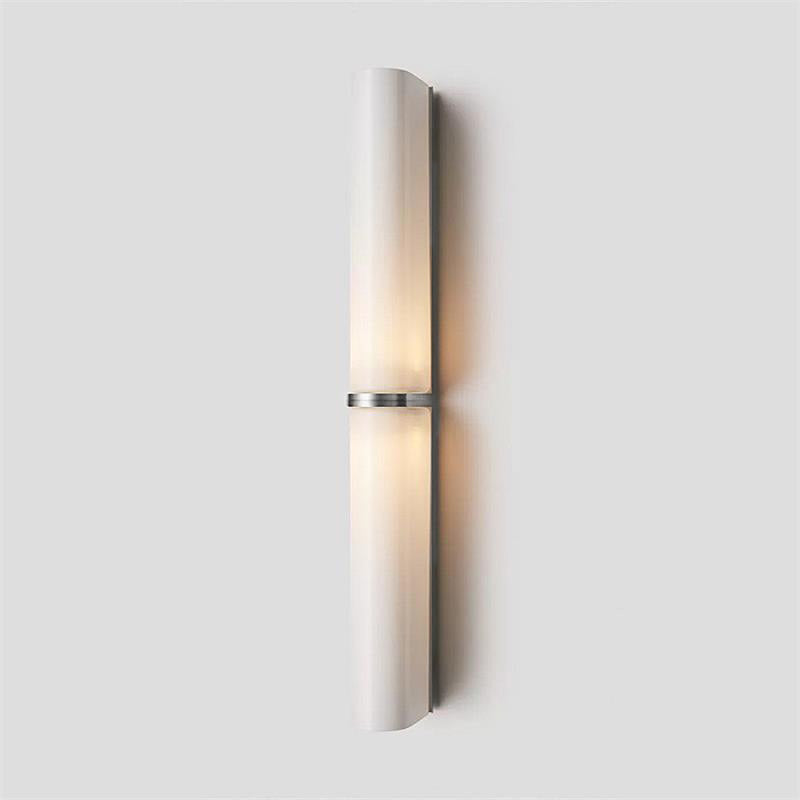 Slim LED Wall Lamp-Lighting > Wall Lights-casanuva-2 heads 2 heads 8.5cmx60c-Chrome + White glass-Warm Light-casanuva