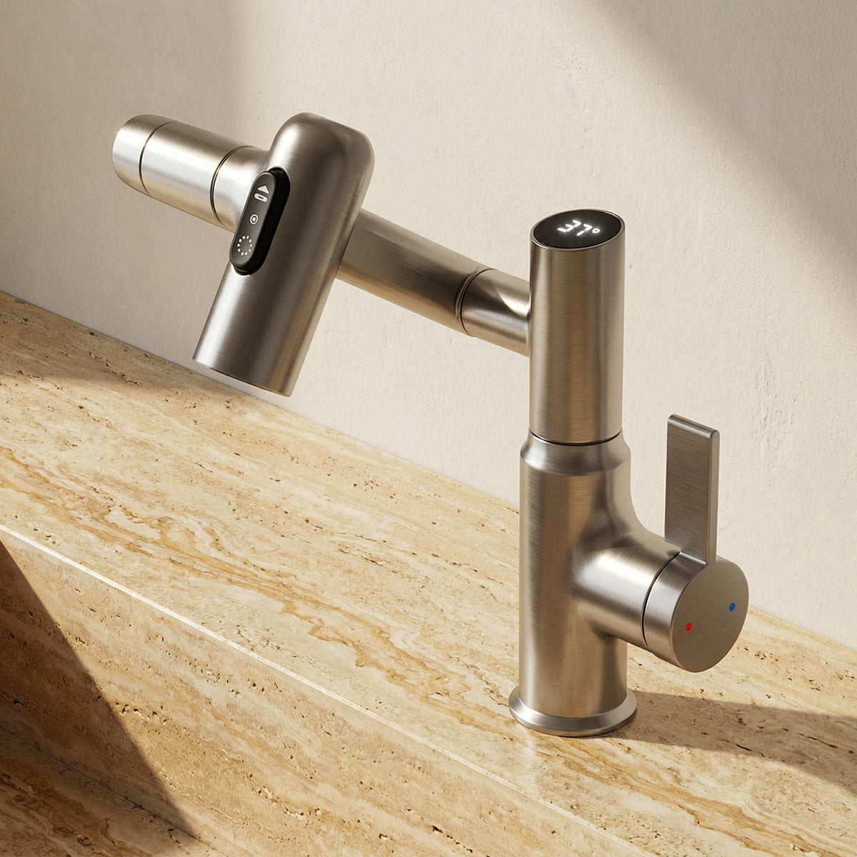 Smart Faucet with LED Temperature Display for Kitchen and Bathroom-Kitchen & Dining > Kitchen Faucets-casanuva-casanuva