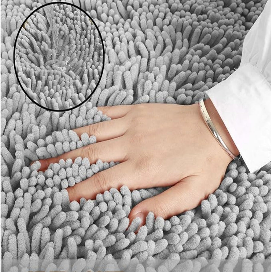 Soft Chenille Bath Mat-Bedding & Bath > Bath Mats-casanuva-casanuva