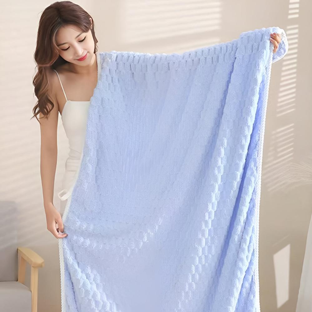 Soft Fleece Bath Towels-Bedding & Bath > Bath Towels-casanuva-casanuva