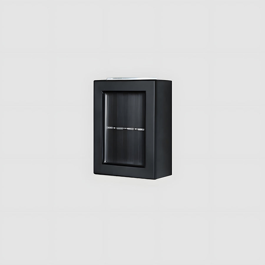 Solar Black Up Down Outdoor Wall Light IP55-Lighting > Outdoor Lighting-casanuva-casanuva