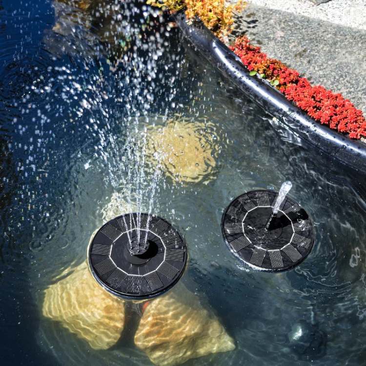 Solar Floating Fountain Pump for Garden Ponds and Water Bowls-Home Decor > Decorative Accessories-casanuva-casanuva