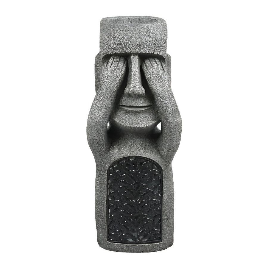 Solar Garden Sculpture Stone Effect Human Figures Set-Home Decor > Sculptures & Figurines-casanuva-casanuva
